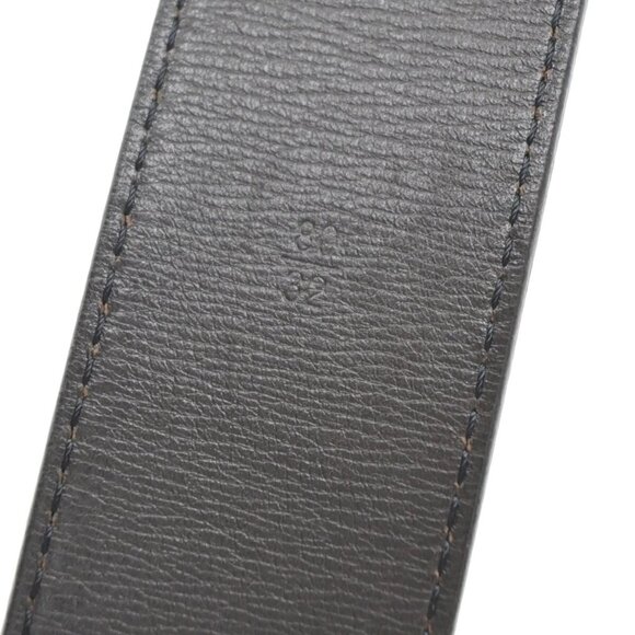 LOUIS VUITTON LV Logo Ceinture LV Initial Belt 80/32 Leather Brown M6902 86EF054 - Picture 11 of 13